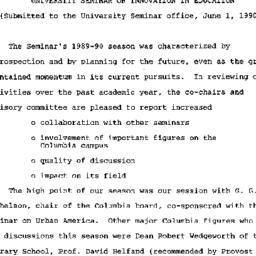 Seminar conclusion paper, 1...