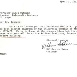 Correspondence, 1972-04-07....