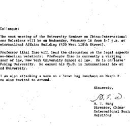Announcements, 1983-02-16. ...