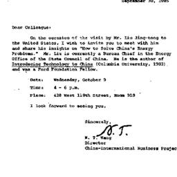 Announcements, 1985-09-30. ...
