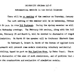 Announcements, 1963-01-14. ...