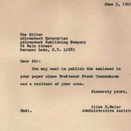 Correspondence, 1969-06-05....