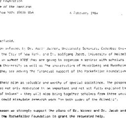 Correspondence, 1984-02-06....