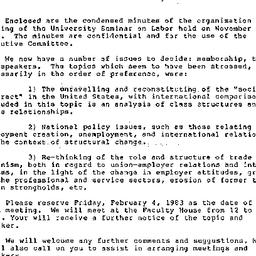 Minutes, 1982-12-21. Labor,...