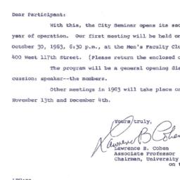 Announcements, 1963-10-23. ...