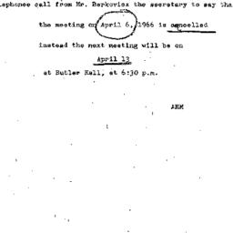 Announcements, 1966-04-05. ...