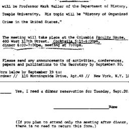 Announcements, 1977-09-20. ...