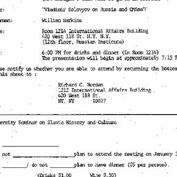 Announcements, 1981-01-30. ...
