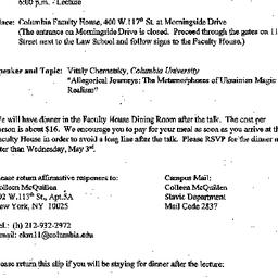 Announcements, 2000-04-22. ...