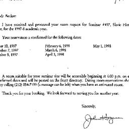Announcements, 1998-06-09. ...