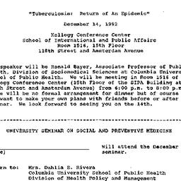 Announcements, 1992-12-14. ...