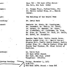 Minutes, 1971-10-01. Social...
