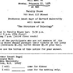 Announcements, 1974-01-23. ...