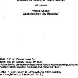 Announcements, 1993-10-19. ...