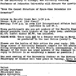 Announcements, 1977-03-22. ...