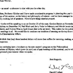 Correspondence, 1999-09-23....