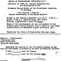 Announcements, 1975-01-31. ...
