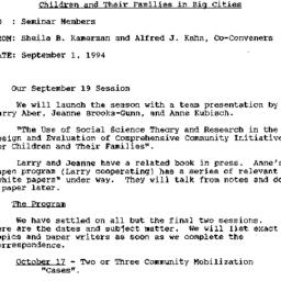 Announcements, 1994-09-19. ...
