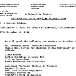 Announcements, 1994-11-21. ...