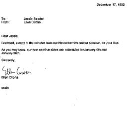 Correspondence, 1992-12-17....