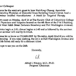 Announcements, 1993-04-26. ...