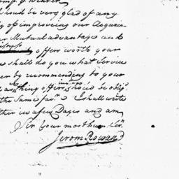 [Document, 1733 March 06]