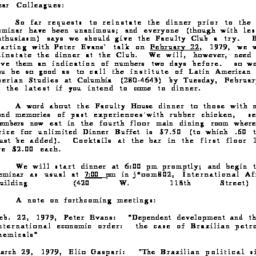 Announcements, 1979-02-22. ...