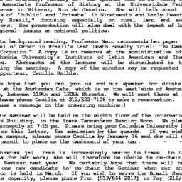 Announcements, 1992-01-23. ...