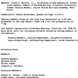 Announcements, 1978-05-19. ...
