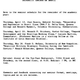Announcements, 1978-04-06. ...