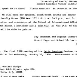 Announcements, 1977-12-15. ...