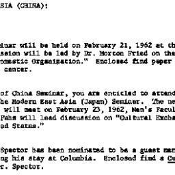 Announcements, 1962-02-21. ...