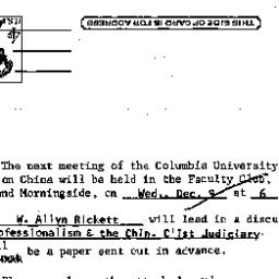 Announcements, 1964-12-09. ...