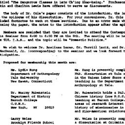 Announcements, 1977-11-14. ...