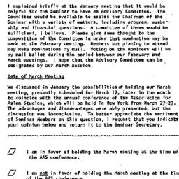 Announcements, 1972-02-07. ...