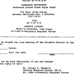 Announcements, 1984-06-07. ...