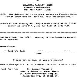 Announcements, 1988-04-07. ...