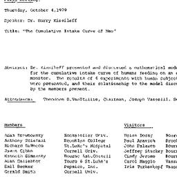 Minutes, 1979-10-04. Appeti...