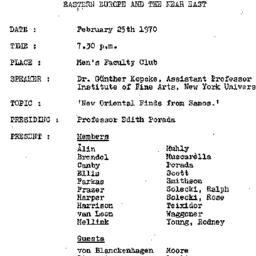 Minutes, 1970-02-25. The An...