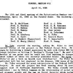 Minutes, 1986-04-16. Privat...