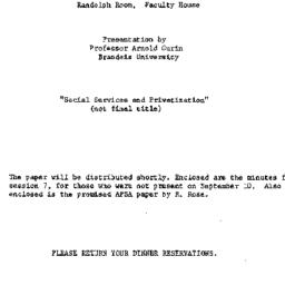 Announcements, 1985-10-09. ...
