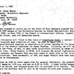 Announcements, 1986-10-01. ...