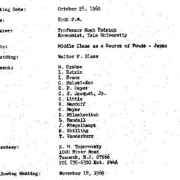 Minutes, 1969-10-28. Develo...