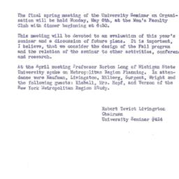 Announcements, 1957-05-06. ...