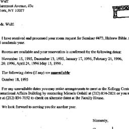 Correspondence, 1996-07-28....