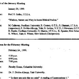 Announcements, 1999-02-24. ...