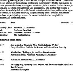Schedules. The Middle East,...