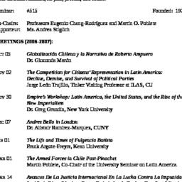Schedules. Latin America, s...