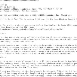 Announcements, 2009-05-13. ...