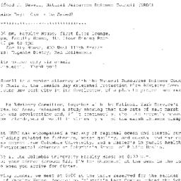 Announcements, 2007-11-07. ...